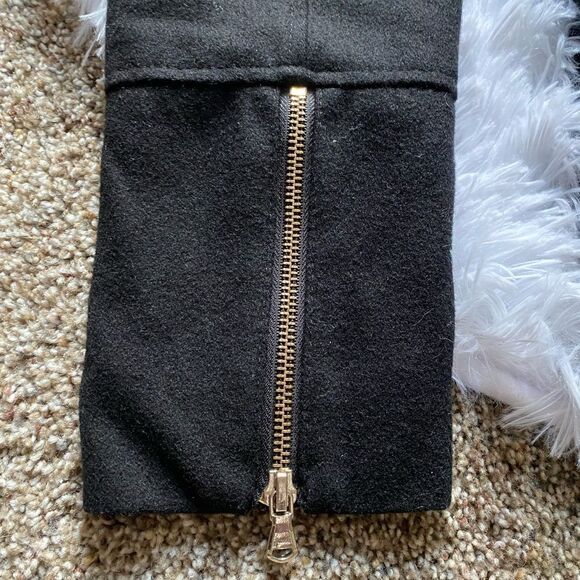 Guess Wool Blend Trench Coat Black Womens Size Medium - Picture 8 of 12